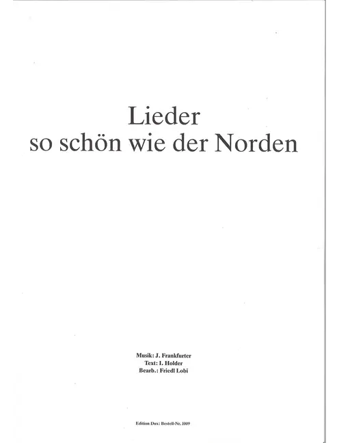 Lieder so schön wie der Norden
